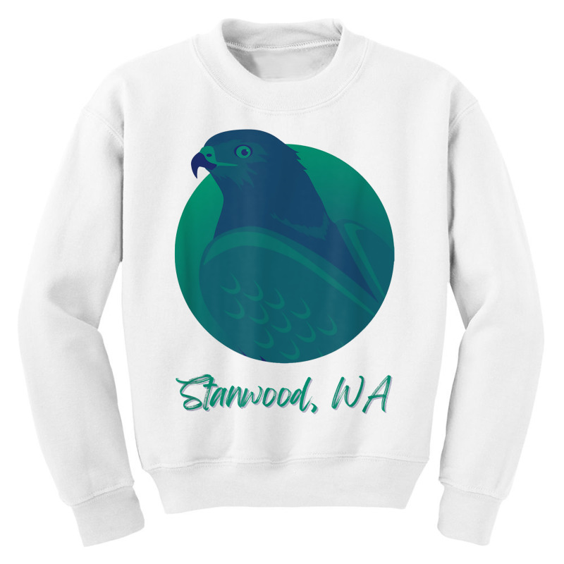 Stanwood Wa Osprey Sea Green Raptor Ocean Bird T Shirt Youth Sweatshirt by MoczoTenleigh | Artistshot