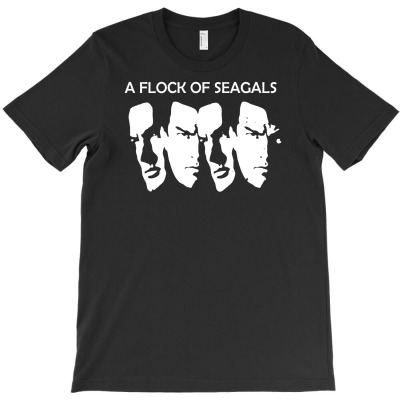 Steven Seagal Flock Of Seagals Seagulls T-shirt Designed By I Wayan Amar