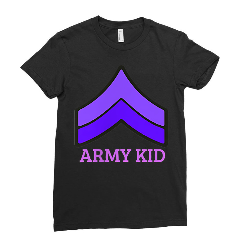 Purple Up Military Kids Shirt Private Military Child Month T Shirt Ladies Fitted T-Shirt by SchonbergerKamile | Artistshot