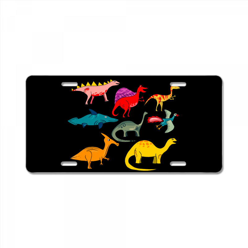 Dinoland License Plate | Artistshot