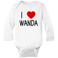 I Love Wanda Long Sleeve Baby Bodysuit | Artistshot