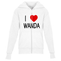 I Love Wanda Youth Zipper Hoodie | Artistshot