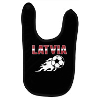 Proud Latvia Soccer Fans Jersey Latvian Flag Football Lovers T Shirt Baby Bibs | Artistshot