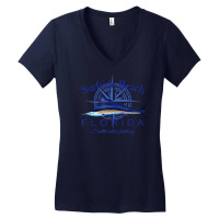 Surfside Beach Florida Sailfish Billfish Saltwater Fishing T Shirt Women's V-neck T-shirt | Artistshot