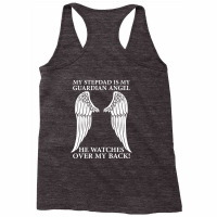 My Stepdad Is My Guardian Angel Racerback Tank | Artistshot