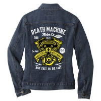 Death Machine Ladies Denim Jacket | Artistshot