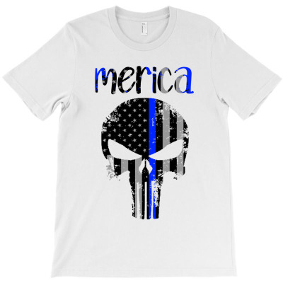 Independence Day 4th Of July Merica Black Skull 1 T-shirt Designed By Zeyneb Ela