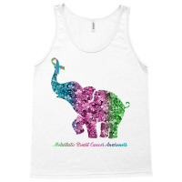 Elephant With Flower Metastatic Breast Cancer Awareness T Shirt Tank Top | Artistshot