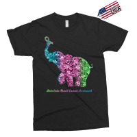 Elephant With Flower Metastatic Breast Cancer Awareness T Shirt Exclusive T-shirt | Artistshot