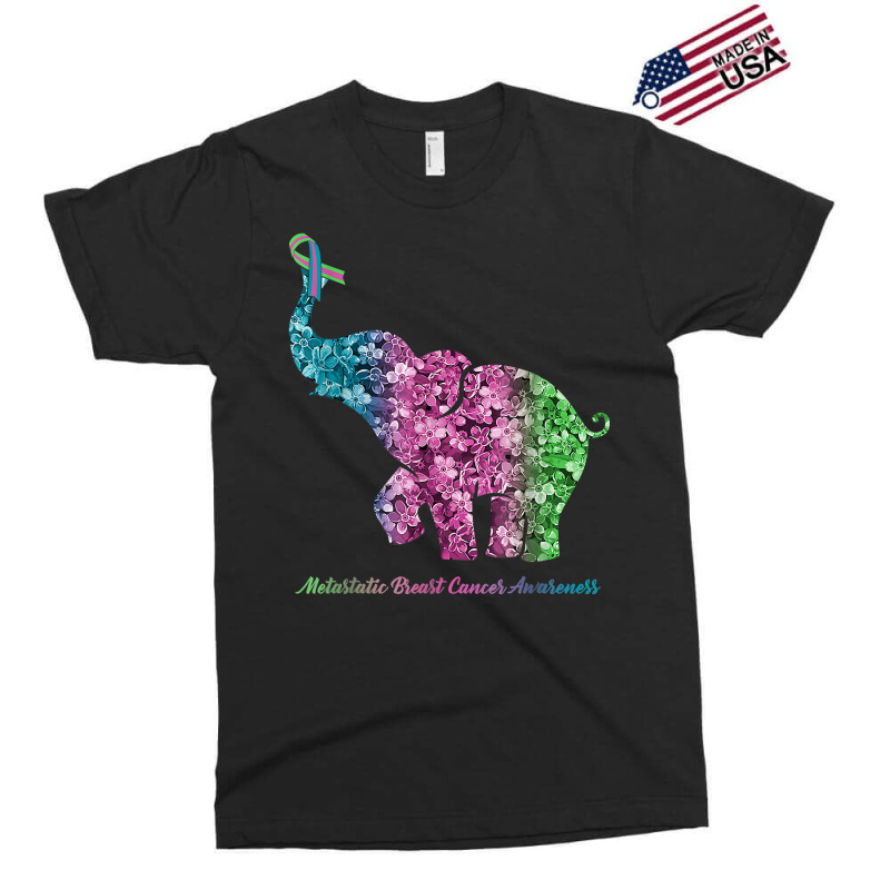 Elephant With Flower Metastatic Breast Cancer Awareness T Shirt Exclusive T-shirt by ranmarbunathoo90 | Artistshot