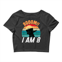 Boom I Am 8 Dabbing Boys 8th Birthday Eight Years T Shirt Crop Top | Artistshot