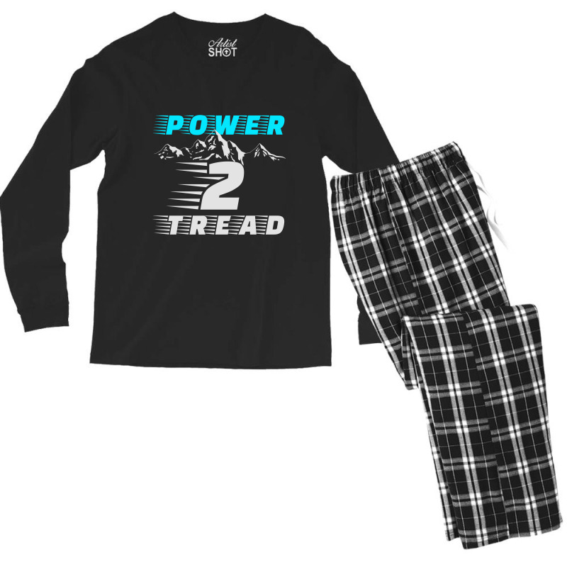 Power 2 Tread T Shirt Men's Long Sleeve Pajama Set | Artistshot