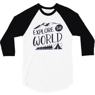 Explore The World 3/4 Sleeve Shirt Designed By Estore