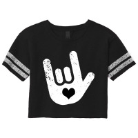 Asl Sign Language  I Love You Scorecard Crop Tee | Artistshot