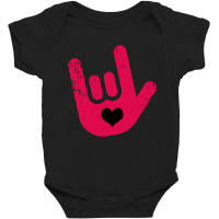 Asl Sign Language  I Love You Baby Bodysuit | Artistshot