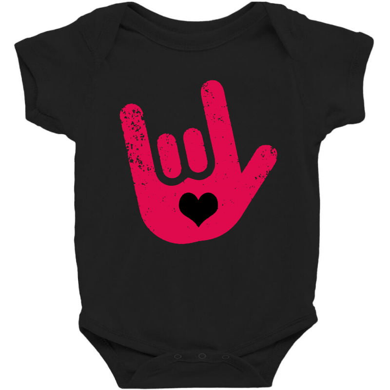 Asl Sign Language  I Love You Baby Bodysuit by syakirra | Artistshot