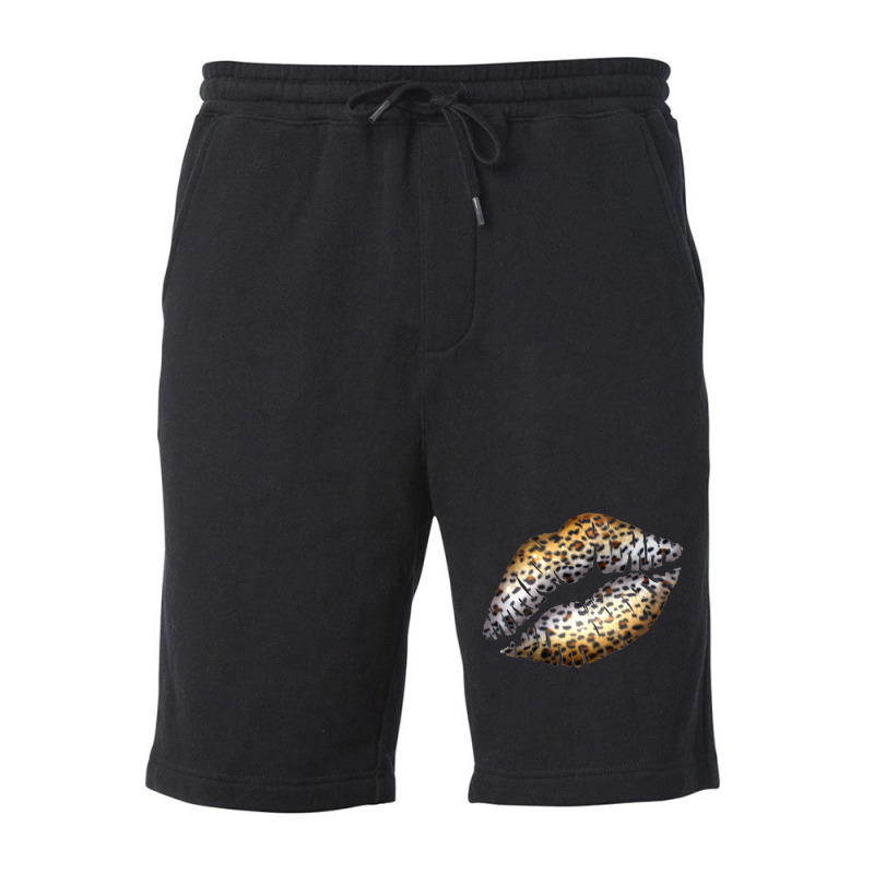 Cheetah Lips Fleece Short | Artistshot