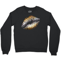 Cheetah Lips Crewneck Sweatshirt | Artistshot