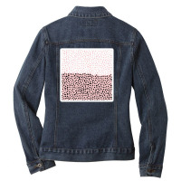 Modern Artistic Abstract Cactus And Triangles 19808796 Ladies Denim Jacket | Artistshot