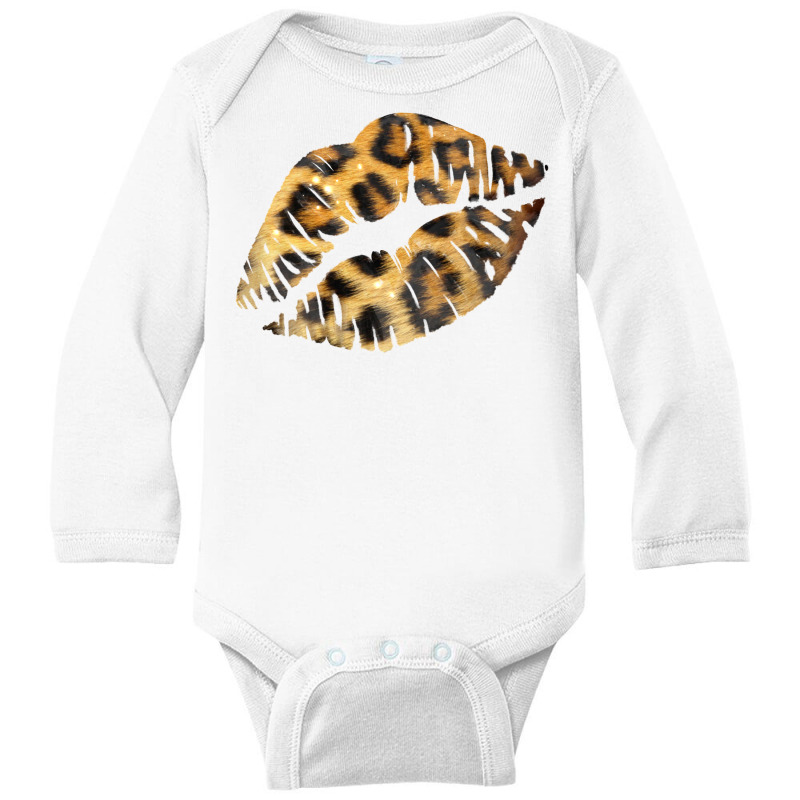 Leopard Lips Long Sleeve Baby Bodysuit | Artistshot