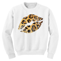 Leopard Lips Youth Sweatshirt | Artistshot