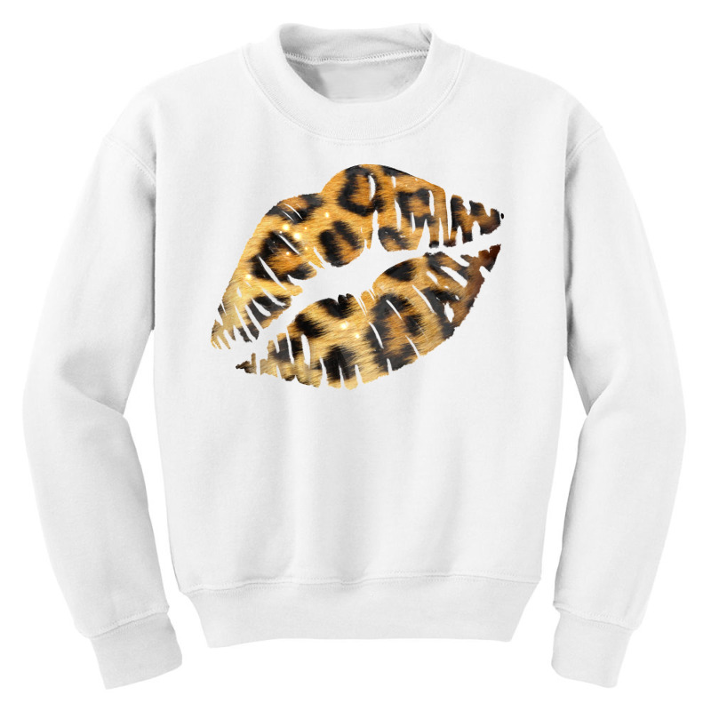 Leopard Lips Youth Sweatshirt | Artistshot