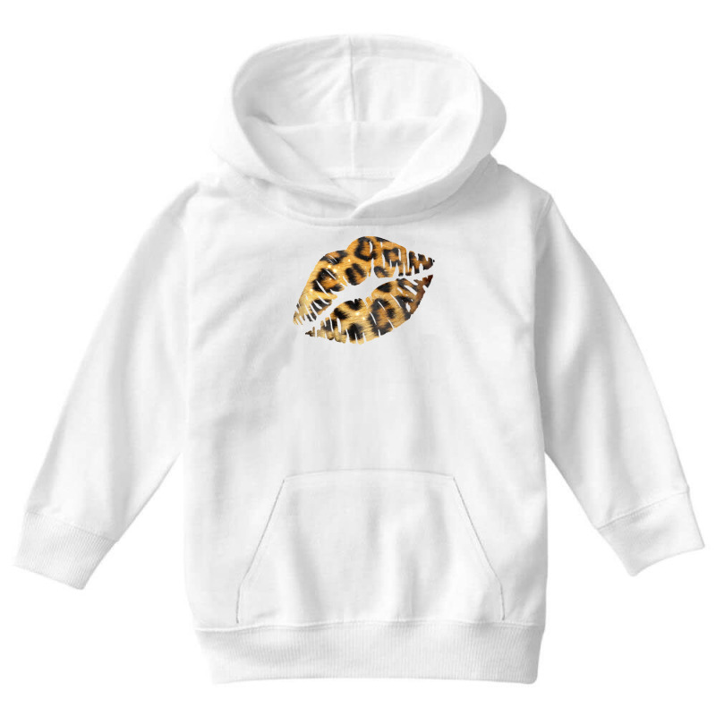 Leopard Lips Youth Hoodie | Artistshot