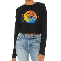 Birthday Gift Idea T  Shirt Woman Want Me Fish Fear Me Funny Fishermen Cropped Sweater | Artistshot