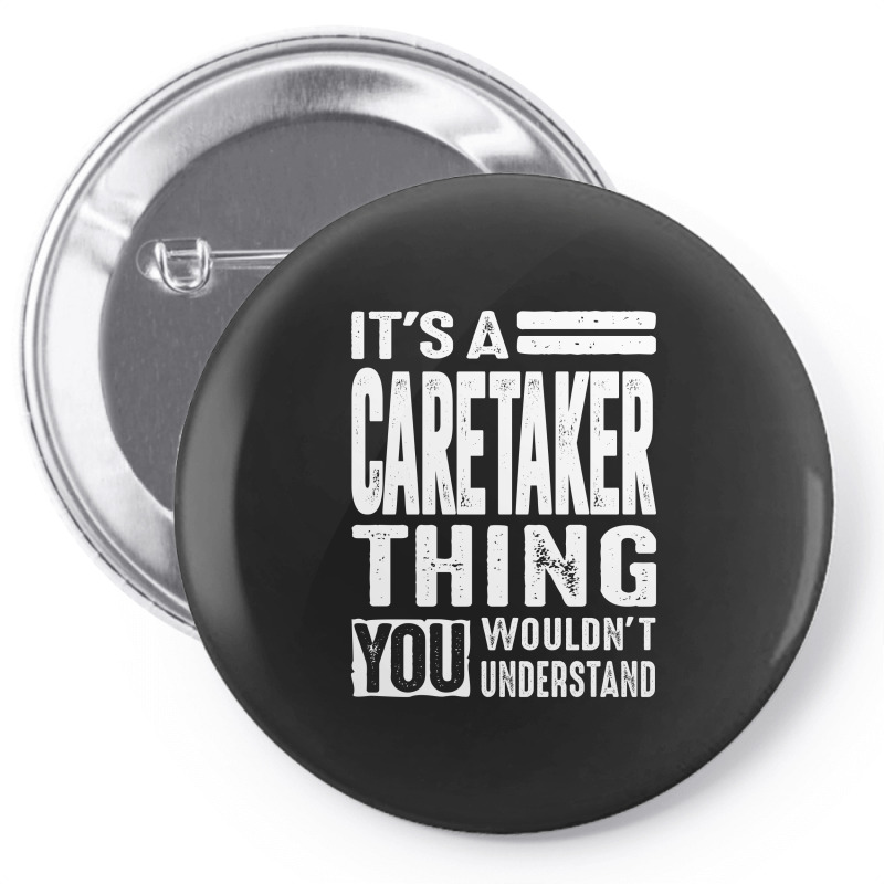 Caretaker Gift Funny Job Title Profession Birthday Idea Pin-back Button | Artistshot