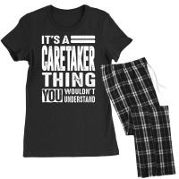Caretaker Gift Funny Job Title Profession Birthday Idea Women's Pajamas Set | Artistshot