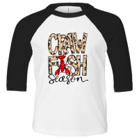 Craw Fish Season Leopard Print Love Crawfish Toddler 3/4 Sleeve Tee | Artistshot