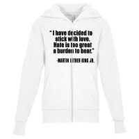 Quote Martin Luther King Jr Youth Zipper Hoodie | Artistshot