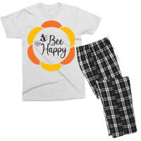 Bee Happy Men's T-shirt Pajama Set | Artistshot