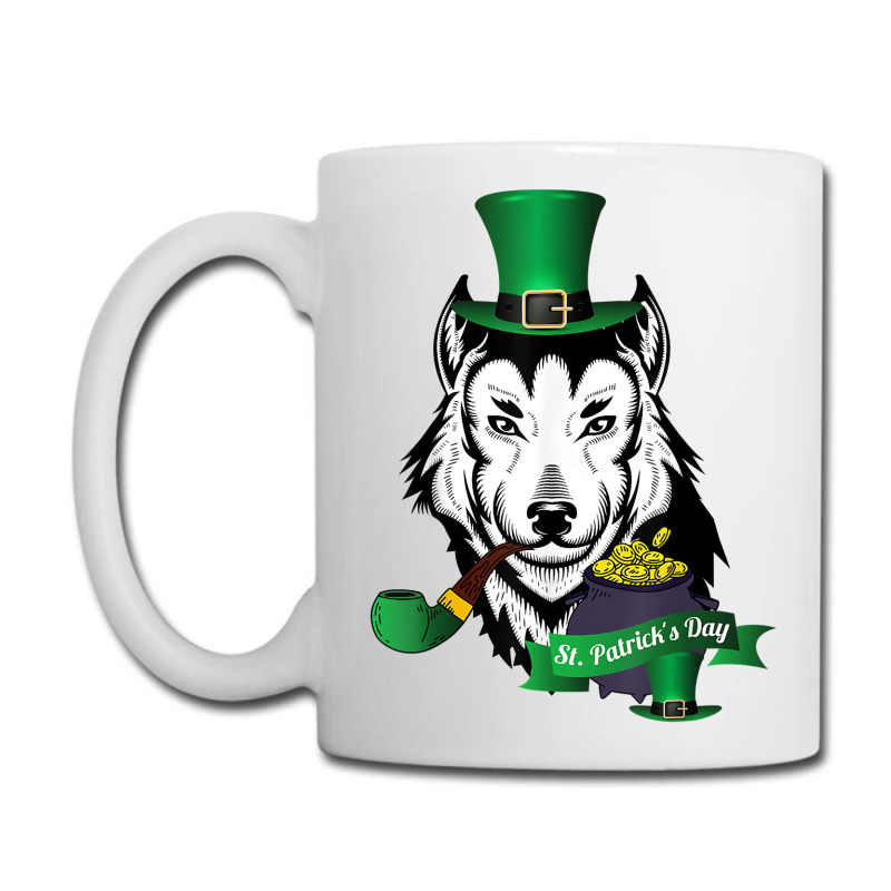 Leprechaun Hat Smoking Pipe Funny Wolf St Patricks Day Party T Shirt Coffee Mug | Artistshot