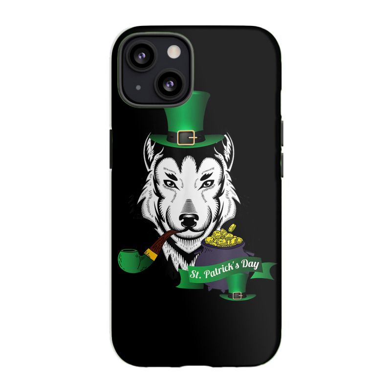 Leprechaun Hat Smoking Pipe Funny Wolf St Patricks Day Party T Shirt Iphone 13 Case | Artistshot