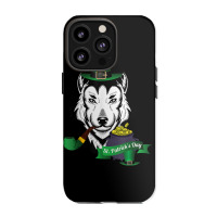 Leprechaun Hat Smoking Pipe Funny Wolf St Patricks Day Party T Shirt Iphone 13 Pro Case | Artistshot