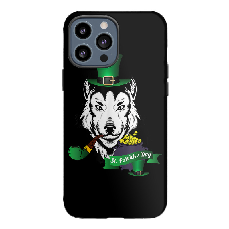 Leprechaun Hat Smoking Pipe Funny Wolf St Patricks Day Party T Shirt Iphone 13 Pro Max Case | Artistshot