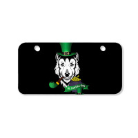 Leprechaun Hat Smoking Pipe Funny Wolf St Patricks Day Party T Shirt Bicycle License Plate | Artistshot