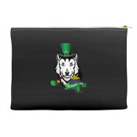 Leprechaun Hat Smoking Pipe Funny Wolf St Patricks Day Party T Shirt Accessory Pouches | Artistshot