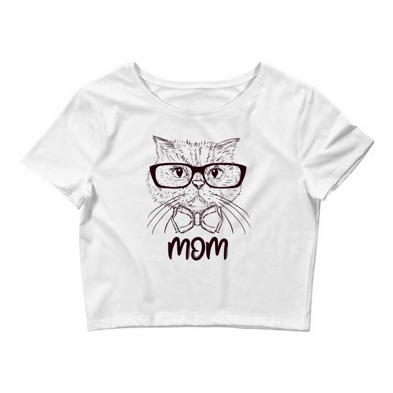 Cat Mom Illustration Crop Top | Artistshot