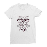 Cat Mom Illustration Ladies Fitted T-shirt | Artistshot