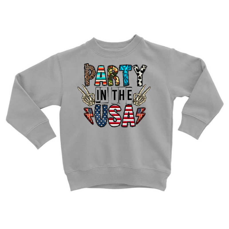 Party In The Usa Toddler Sweatshirt by CowhideDigitalArt | Artistshot