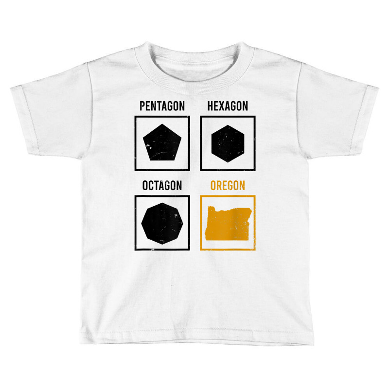 Pentagon Octagon Hexagon Oregon Design Oregon State T Shirt Toddler T-shirt by ranmarbunathoo90 | Artistshot