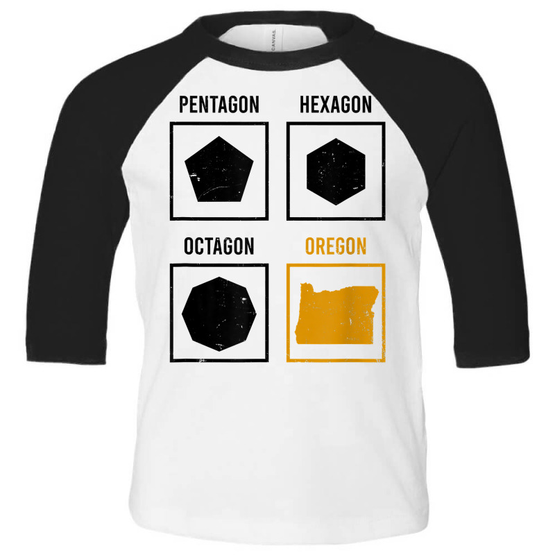 Pentagon Octagon Hexagon Oregon Design Oregon State T Shirt Toddler 3/4 Sleeve Tee by ranmarbunathoo90 | Artistshot