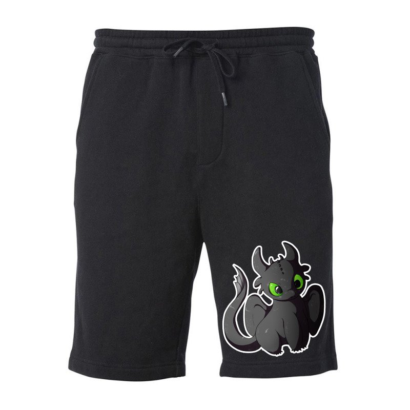 Chibi Black Dragon Fleece Short | Artistshot