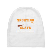 Sporting Clays   Golf With A Shotgun   Clay Target Shooting T Shirt Baby Beanies | Artistshot