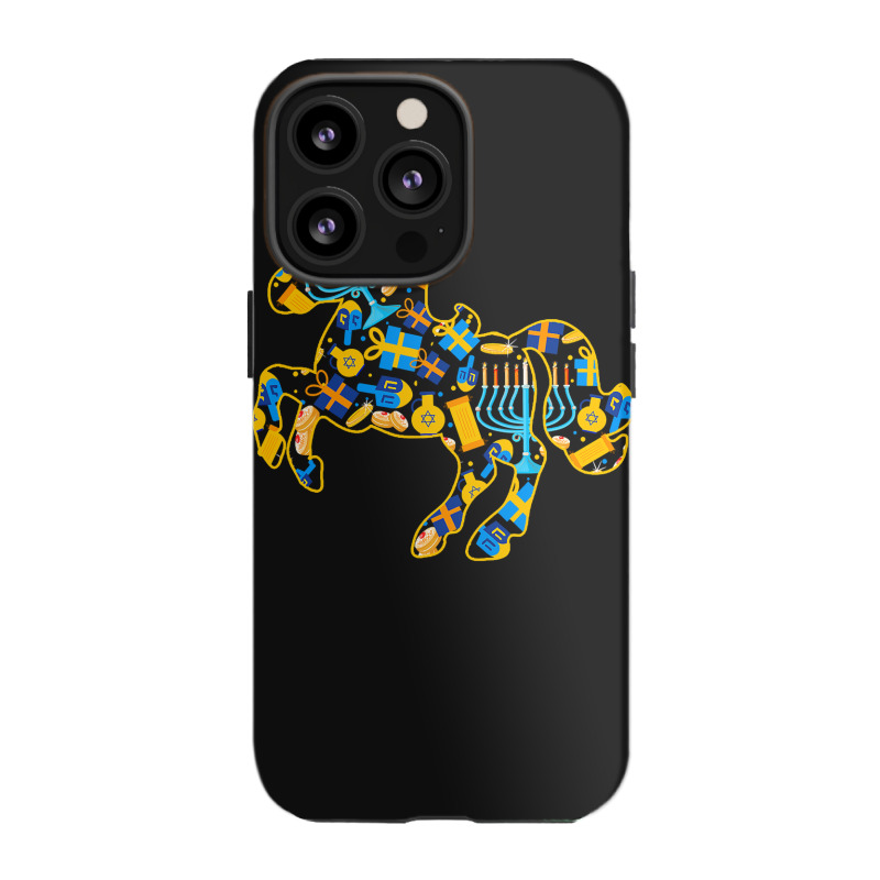 Unicorn Lover Pony Hanukkah Unicorn Shape Menorah Collection Jewish Un Iphone 13 Pro Case | Artistshot