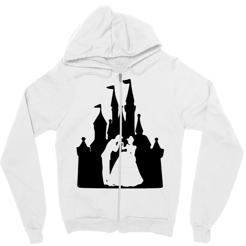 Castle With Cinderella Zipper Hoodie | Artistshot