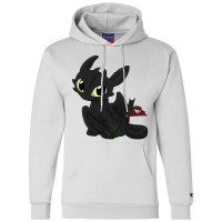 Cute Fury Night Dragon Black Champion Hoodie | Artistshot