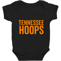 Tennessee Hoops Shirt Basketball Fan Orange White Cheer Tee Baby Bodysuit | Artistshot